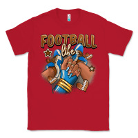 Red Football life afro girl sneakers Classic Tee - RanaPortraitStore