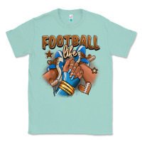 Seafoam Football life afro girl sneakers Classic Tee - RanaPortraitStore
