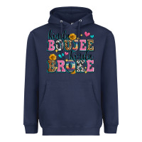 Navy kinda boujee kinda broke Heavyweight Hoodie - Zillion Design Studio