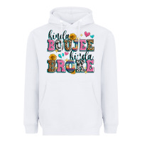 White kinda boujee kinda broke Heavyweight Hoodie - Zillion Design Studio