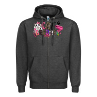 Charcoal Heather cat groomer Zipper Hoodie - Zillion Design Studio
