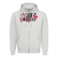 Dove Grey cat groomer Zipper Hoodie - Zillion Design Studio