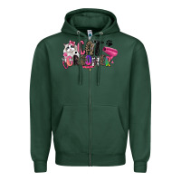 Sports Green cat groomer Zipper Hoodie - Zillion Design Studio