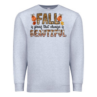 Heather Grey Fall Premium Sweatshirt - CowhideDigitalArt