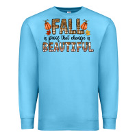 Ocean Blue Fall Premium Sweatshirt - CowhideDigitalArt