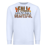 White Fall Premium Sweatshirt - CowhideDigitalArt