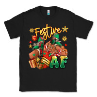 Black Festive af Christmas black girl sneakers Classic Tee - RanaPortraitStore