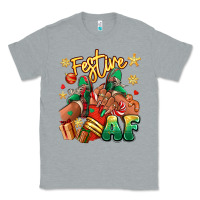 Heather Grey Festive af Christmas black girl sneakers Classic Tee - RanaPortraitStore
