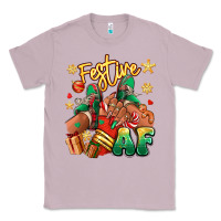 Lilac Festive af Christmas black girl sneakers Classic Tee - RanaPortraitStore