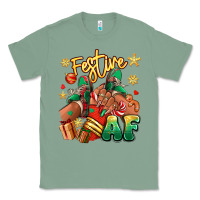Sage Festive af Christmas black girl sneakers Classic Tee - RanaPortraitStore