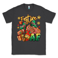 Smoke Festive af Christmas black girl sneakers Classic Tee - RanaPortraitStore