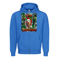 True Royal Western Merry Christmas Longhorn Cow Zipper Hoodie - RanaPortraitStore