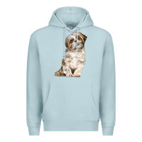 Blue Mist Shih Tzu Dog Premium Hoodie - LillyAllenDesigns