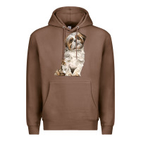 Chestnut Shih Tzu Dog Premium Hoodie - LillyAllenDesigns