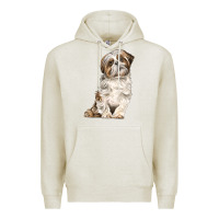 Oatmeal Heather Shih Tzu Dog Premium Hoodie - LillyAllenDesigns