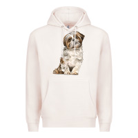 Pale Pink Shih Tzu Dog Premium Hoodie - LillyAllenDesigns