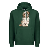Sports Green Shih Tzu Dog Premium Hoodie - LillyAllenDesigns
