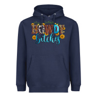 Navy howdy bitches Heavyweight Hoodie - Zillion Design Studio