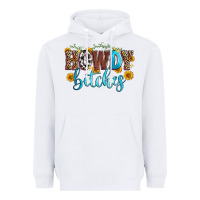 White howdy bitches Heavyweight Hoodie - Zillion Design Studio