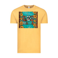 Vintage Mustard dog mama Vintage Tee - Artiststas