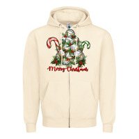 Sandshell Merry Christmas Volleyball Zipper Hoodie - RanaPortraitStore