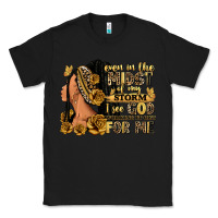 Black Even in the midst of my storm afro woman Classic Tee - RanaPortraitStore