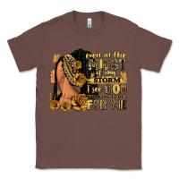Chestnut Even in the midst of my storm afro woman Classic Tee - RanaPortraitStore