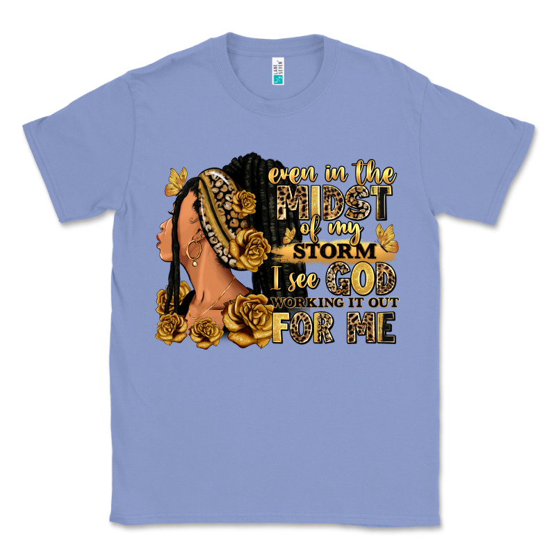 Even In The Midst Of My Storm Afro Woman Classic Tee by RanaPortraitStore | Teevron