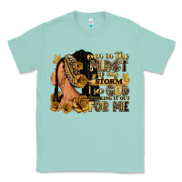 Seafoam Even in the midst of my storm afro woman Classic Tee - RanaPortraitStore