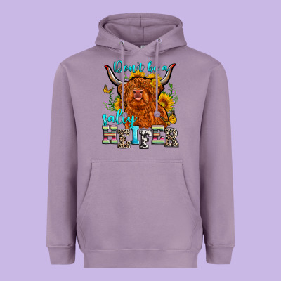 Don't Be A Salty Heifer Heavyweight Hoodie Designed By Zillion Design Studio