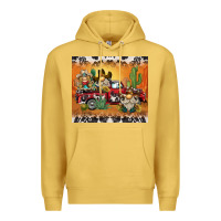 Antique Gold western gnome truck Premium Hoodie - BarkalooDesign