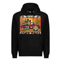 Black western gnome truck Premium Hoodie - BarkalooDesign