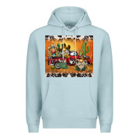 Blue Mist western gnome truck Premium Hoodie - BarkalooDesign