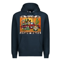 Navy western gnome truck Premium Hoodie - BarkalooDesign