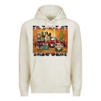 Oatmeal Heather western gnome truck Premium Hoodie - BarkalooDesign