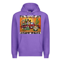 Purple western gnome truck Premium Hoodie - BarkalooDesign