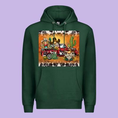 Western Gnome Truck Premium Hoodie Designed By Barkaloodesign