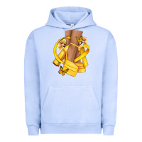Pigment Grape Ice Childhood Cancer diva yellow ribbon Urban Hoodie - NancyCooperArtShop