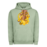 Pigment Oil Green Childhood Cancer diva yellow ribbon Urban Hoodie - NancyCooperArtShop