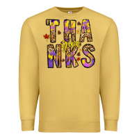 Antique Gold give thanks Premium Sweatshirt - CowhideDigitalArt