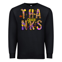 Black give thanks Premium Sweatshirt - CowhideDigitalArt