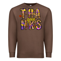 Chestnut give thanks Premium Sweatshirt - CowhideDigitalArt