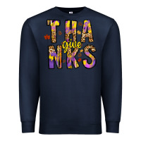 Navy give thanks Premium Sweatshirt - CowhideDigitalArt