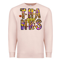 Pale Pink give thanks Premium Sweatshirt - CowhideDigitalArt