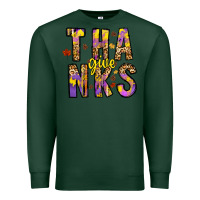 Sports Green give thanks Premium Sweatshirt - CowhideDigitalArt