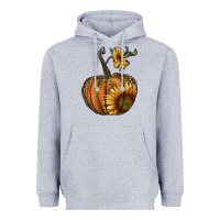 Heather Grey pumpkin with sunflower Heavyweight Hoodie - RanaPortraitStore