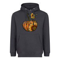 Smoke pumpkin with sunflower Heavyweight Hoodie - RanaPortraitStore