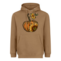 Toasted Coconut pumpkin with sunflower Heavyweight Hoodie - RanaPortraitStore