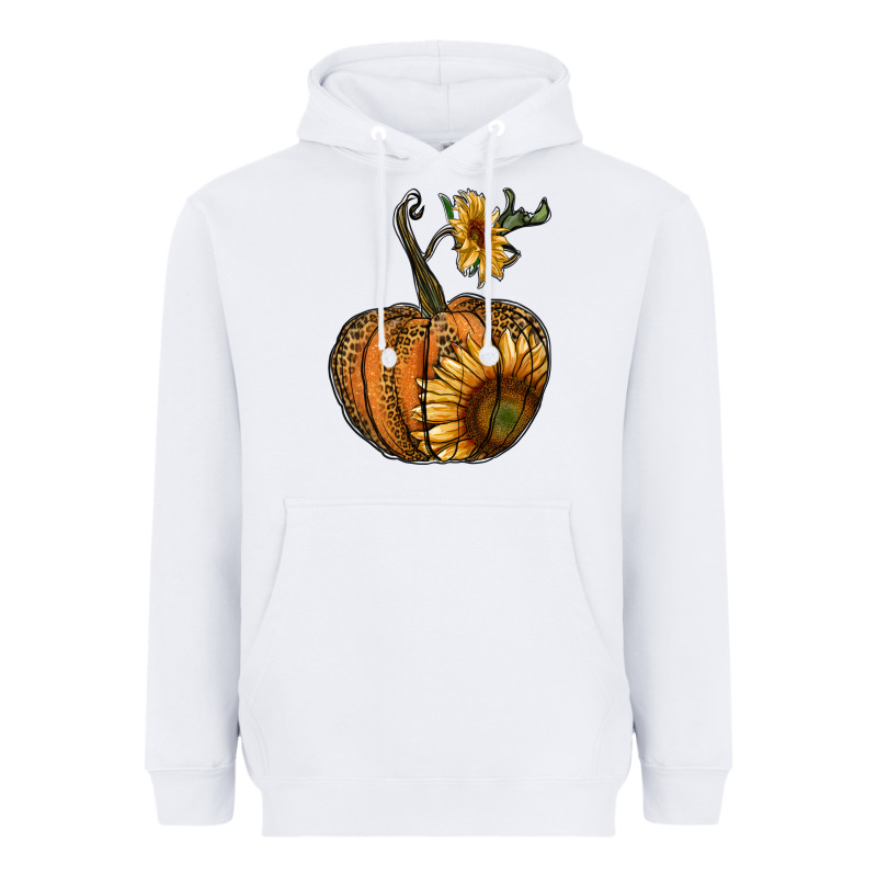 Pumpkin With Sunflower Heavyweight Hoodie by RanaPortraitStore | Teevron