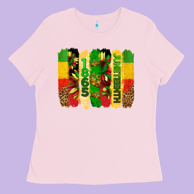 Juneteenth Brushstrokes Ladies Tee Designed By Barkaloodesign